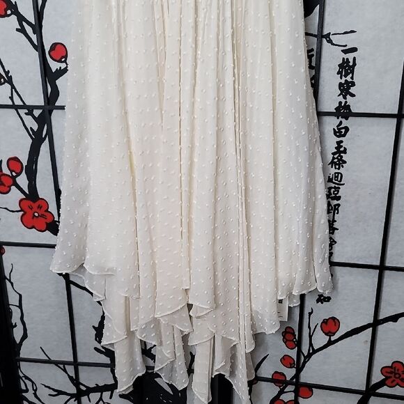 Ulla Johnson Jules Swiss Dot Silk Asymmetric Dress - Picture 4 of 11